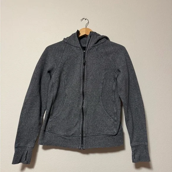 Lululemon scuba Gray Zip-Up Hoodie - Picture 1 of 3